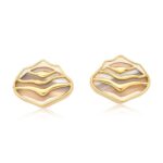 Brinco Dunas - Brinco em banho de ouro 24k - Coleção Lençóis - HELLAS