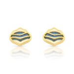 Brinco Mini Dunas - Brinco em banho de ouro 24k - Coleção Mini Lençóis - HELLAS