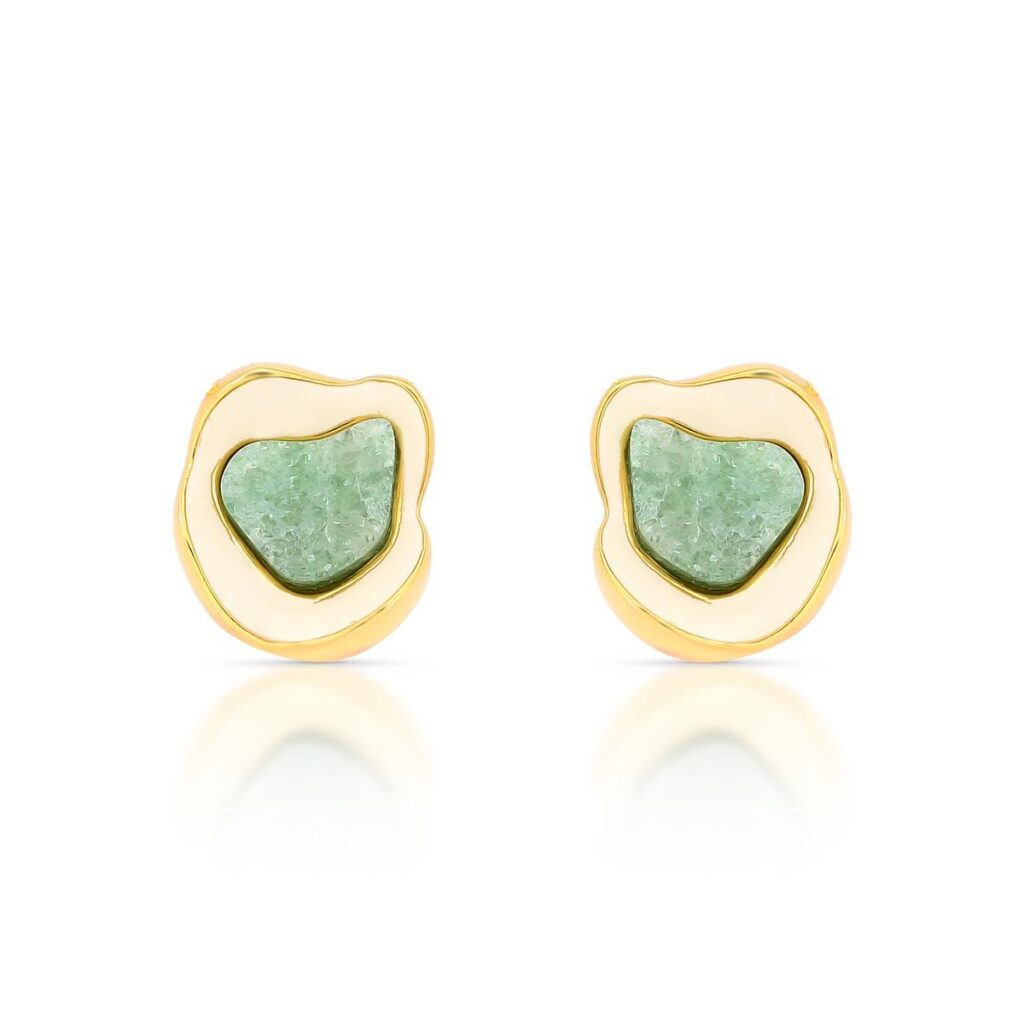 Brinco Mini Esperança - Brinco em banho de ouro 24k - Coleção Mini Lençóis - HELLAS